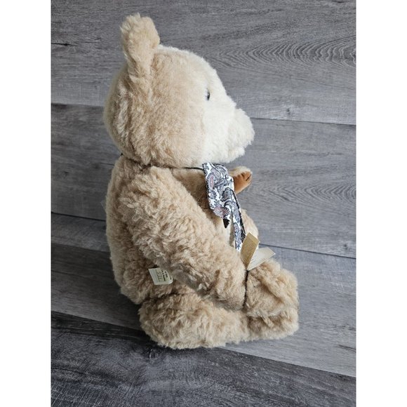 Vtg House of Nisbet Jack's Teddy Bear Jointed Crushed Alpaca Plush 15" 571 Tags - Picture 6 of 16